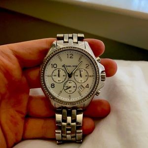 Michael Kors watch with big face.